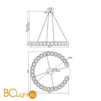 Подвесной светильник Maytoni Amulet MOD555PL-L30CH5K - Фото 4