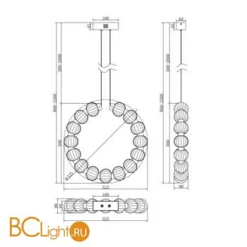 Подвесной светильник Maytoni Amulet MOD555PL-L23CH5K - Фото 4