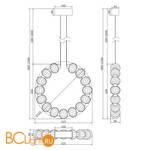 Подвесной светильник Maytoni Amulet MOD555PL-L23CH4K - Схема