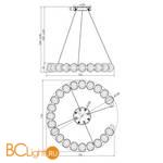 Подвесной светильник Maytoni Amulet MOD555PL-L26CH4K - Схема