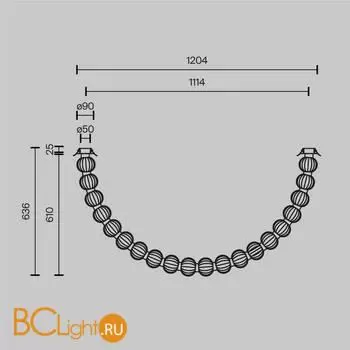 Потолочный светильник Maytoni Amulet MOD555CL-L28G3K - Фото 4