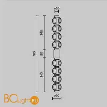Бра Maytoni Amulet MOD555WL-L13G3K - Фото 4