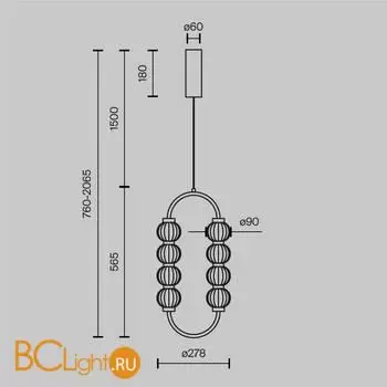 Подвесной светильник Maytoni Amulet MOD555PL-L11G3K - Фото 4