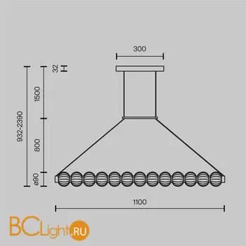 Подвесной светильник Maytoni Amulet MOD555PL-L18G3K - Фото 4