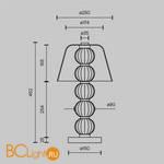 Настольная лампа Maytoni Amulet new MOD555TL-L8G3K - Схема