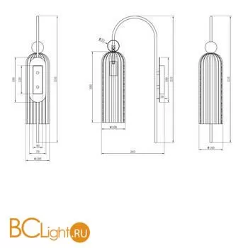 Бра Maytoni Antic MOD302WL-01W - Фото 3