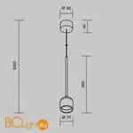 Подвесной светильник Maytoni Apex O491PL-L6B3K - Фото 8