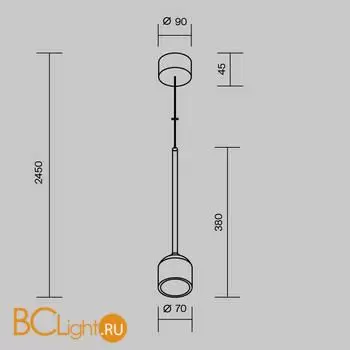 Подвесной светильник Maytoni Apex O491PL-L8W3K - Фото 9