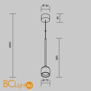 Подвесной светильник Maytoni Apex O491PL-L6W3K - Фото 8