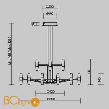 Люстра Maytoni Arana MOD401PL-L108BS3K - Фото 6