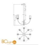 Люстра Maytoni Arco MOD223PL-08BS - Фото 0