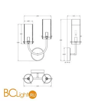 Бра Maytoni Arco MOD223WL-02BS1 - Фото 0