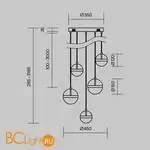 Подвесной светильник Maytoni Area new MOD295PL-L60BBS3K - Фото 4