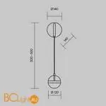 Настенный светильник Maytoni Area new MOD295WL-L12BBS3K - Фото 0