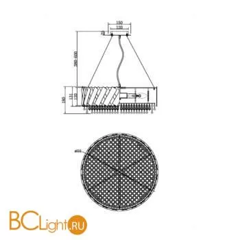 Подвесной светильник Maytoni Artistico MOD017PL-05BS - Фото 1