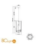 Подвесной светильник Maytoni Artistico MOD017PL-01BS - Фото 1