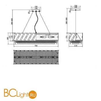Подвесной светильник Maytoni Artistico MOD017PL-04BS - Фото 0