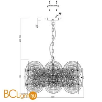 Подвесной светильник Maytoni Aster MOD007PL-10G - Фото 2