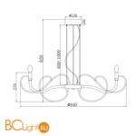 Люстра Maytoni Atlanta MOD051PL-07TR - Схема