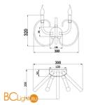 Бра Maytoni Atlanta MOD051WL-02TR - Схема
