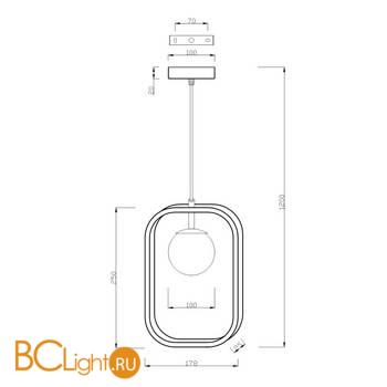 Подвесной светильник Maytoni Avola MOD431-PL-01-WS - Схема