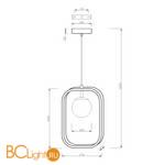 Подвесной светильник Maytoni Avola MOD431-PL-01-WS - Схема