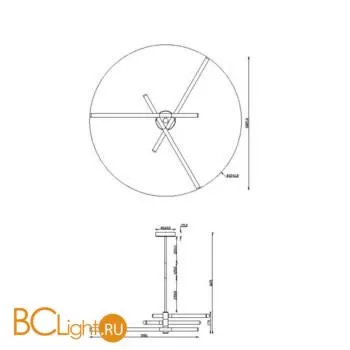 Подвесной светильник Maytoni Axis MOD106CL-L40G3K - Фото 1