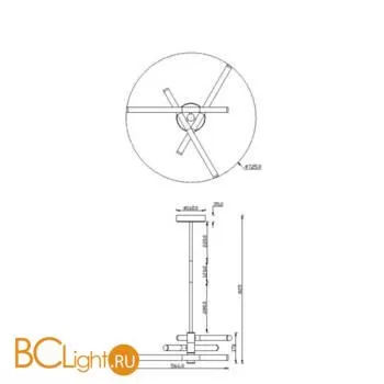 Подвесной светильник Maytoni Axis MOD106PL-L28G3K - Фото 2