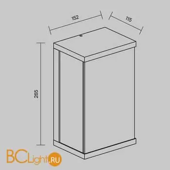 Уличный настенный светильник Maytoni Baker Street O021WL-L10B3K - Фото 8