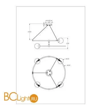 Люстра Maytoni Balance MOD317PL-04G - Фото 0