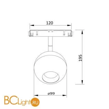 Трековый светильник Maytoni Ball TR028-2-15W3K-B - Фото 3