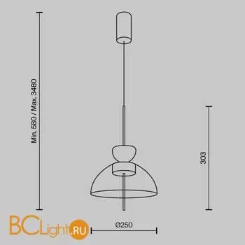 Подвесной светильник Maytoni Bangkok MOD185PL-L12CG3K2 - Фото 6