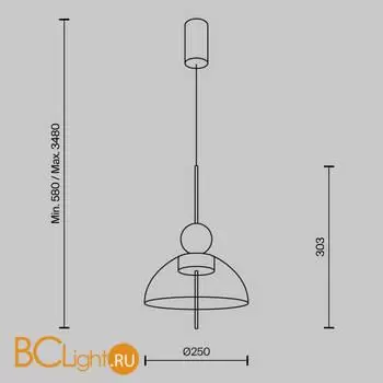 Подвесной светильник Maytoni Bangkok MOD185PL-L12CG3K1 - Фото 6