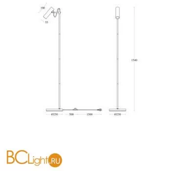 Торшер Maytoni Bansky MOD129FL-01B - Фото 2