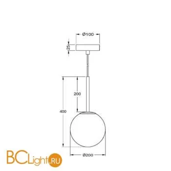 Подвесной светильник Maytoni MOD321PL-01B1 - Фото 3