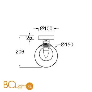 Бра Maytoni Basic form MOD521WL-01G1 - Фото 5