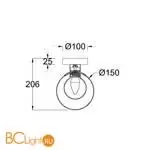 Бра Maytoni Basic form MOD521WL-01G1 - Фото 5