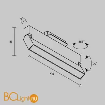 Трековый светильник Maytoni Basis Rot TR223-1-12WCCT-W-B - Фото 7