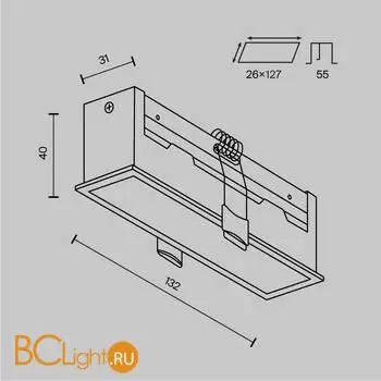 Встраиваемый светильник Maytoni Basis DL066-12W3-6K-B - Фото 6