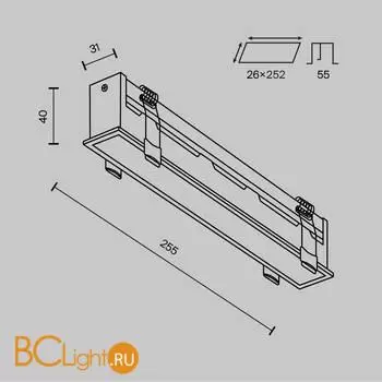 Встраиваемый светильник Maytoni Basis DL066-20W3-6K-B - Фото 6