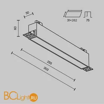 Встраиваемый светильник Maytoni Basis DL066-20W3-6K-TRS-W - Фото 6