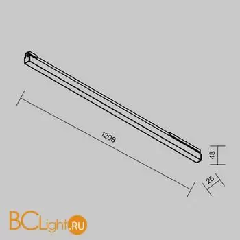 Трековый светильник Maytoni Basis O-TR02-1-S-30WB3K - Фото 8