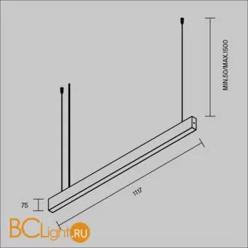 Подвесной светильник Maytoni Basis P070PL-2.7-3-4K-B - Фото 4