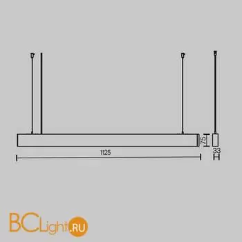 Подвесной светильник Maytoni Basis P051PL-36W2.7-6K-B - Фото 4