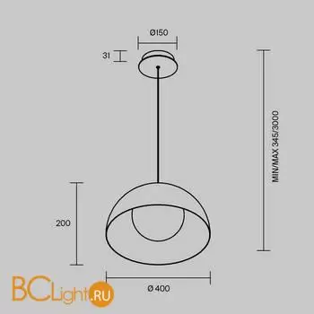 Подвесной светильник Maytoni Batten MOD472PL-L20B3K - Фото 5