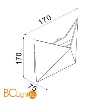 Уличный настенный светильник Maytoni Beekman O802WL-L7W - Схема
