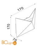 Уличный настенный светильник Maytoni Beekman O802WL-L7W - Схема