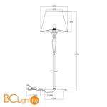 Торшер Maytoni Beira MOD064FL-01N - Схема