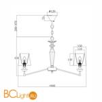 Люстра Maytoni Beira MOD064PL-08N - Схема