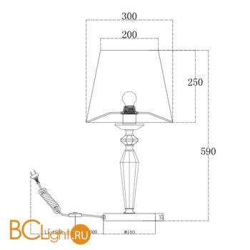 Настольная лампа Maytoni Beira MOD064TL-01N - Схема